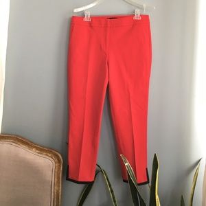 NWT Talbots Tipped Bi-Stretch Slim Ankle Red Pants